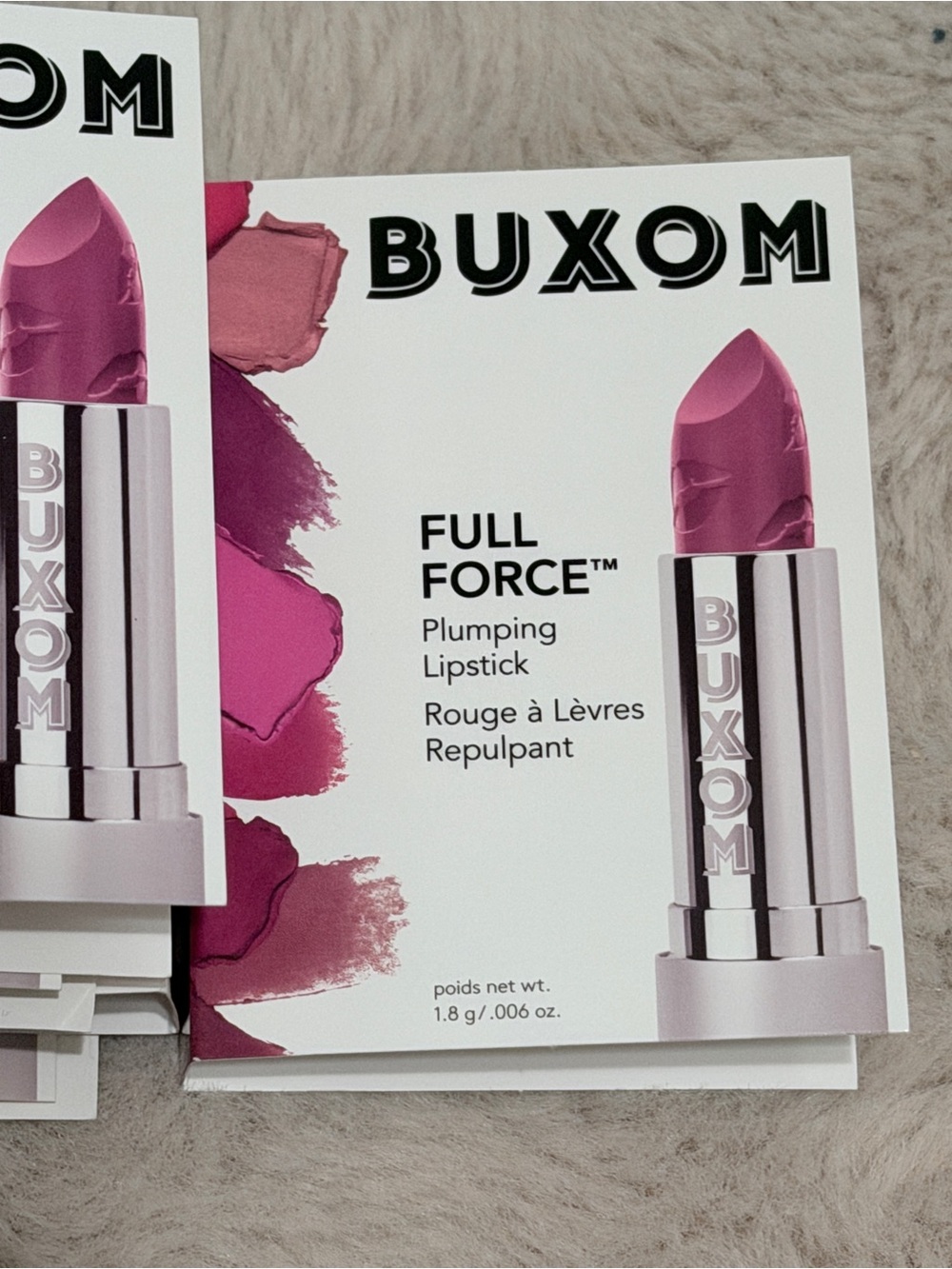 BUXOM Full Force Plumping Lipstick — Bright Mauve Pink